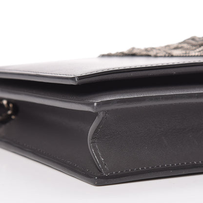 Saint Laurent Smooth Calfskin Classic Monogram Kate Tassel Chain Wallet Grey 12 of 13