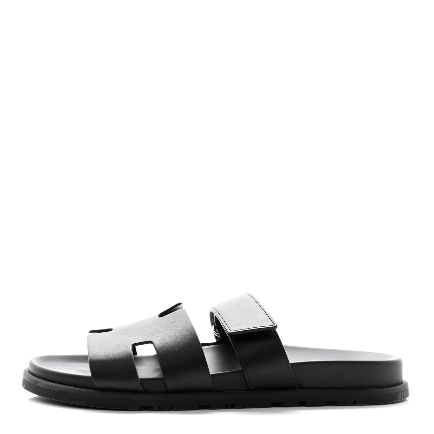 Calfskin Mens Chypre Sandals 44.5 Black