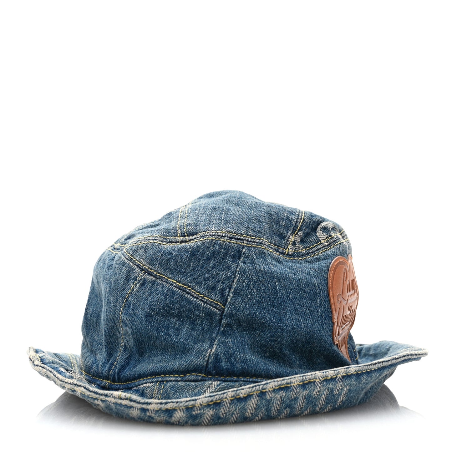 x NIGO Monogram Denim LV Made Bucket Hat M Blue