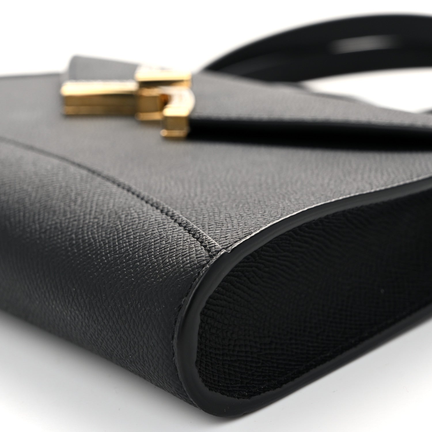 Moynat Carat Calfskin Gabrielle Clutch Black 9 of 10