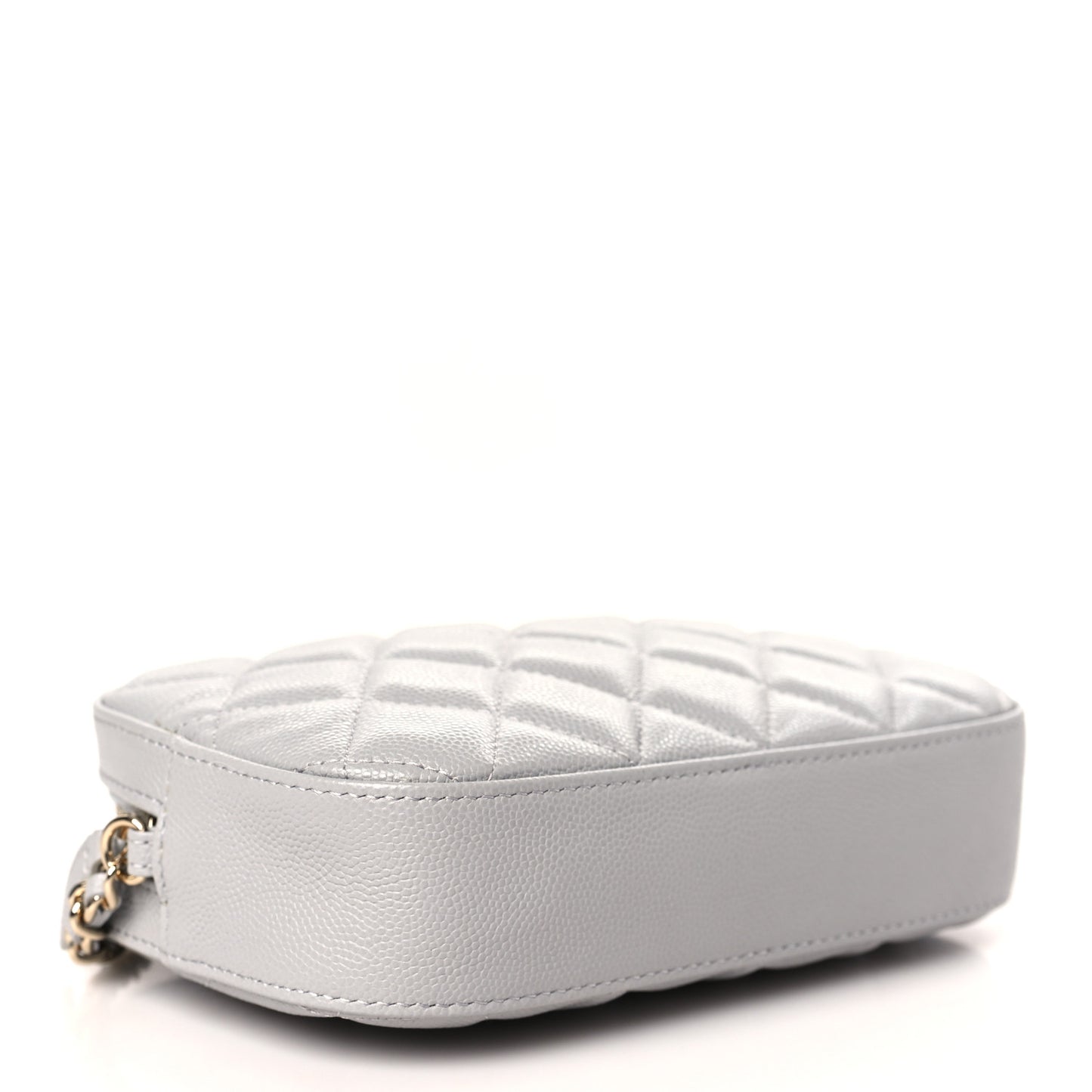 Caviar Quilted Camera Case Grey
