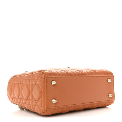 Christian Dior Lambskin Cannage Small Lucky Badges My Lady Dior Orange 4 of 15