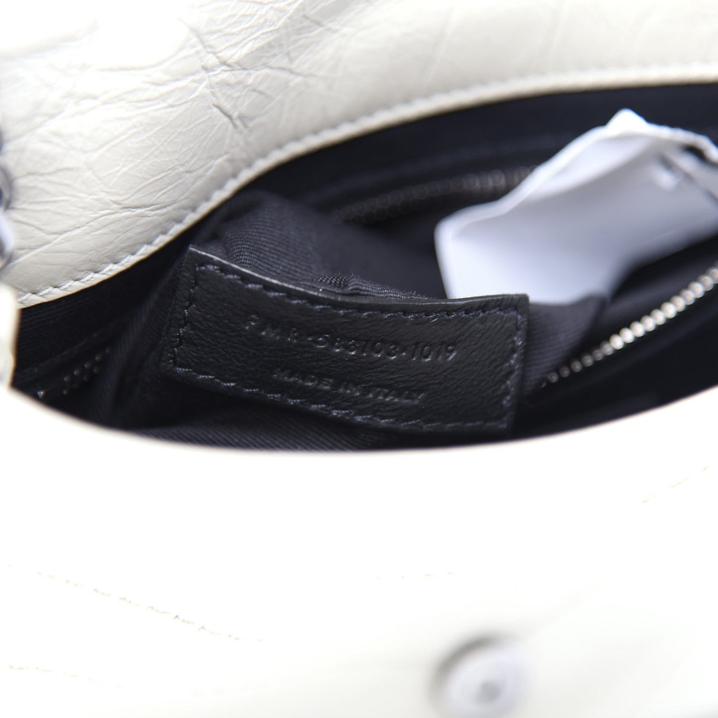 Crinkled Calfskin Matelasse Monogram Niki Chain Wallet Crema Soft