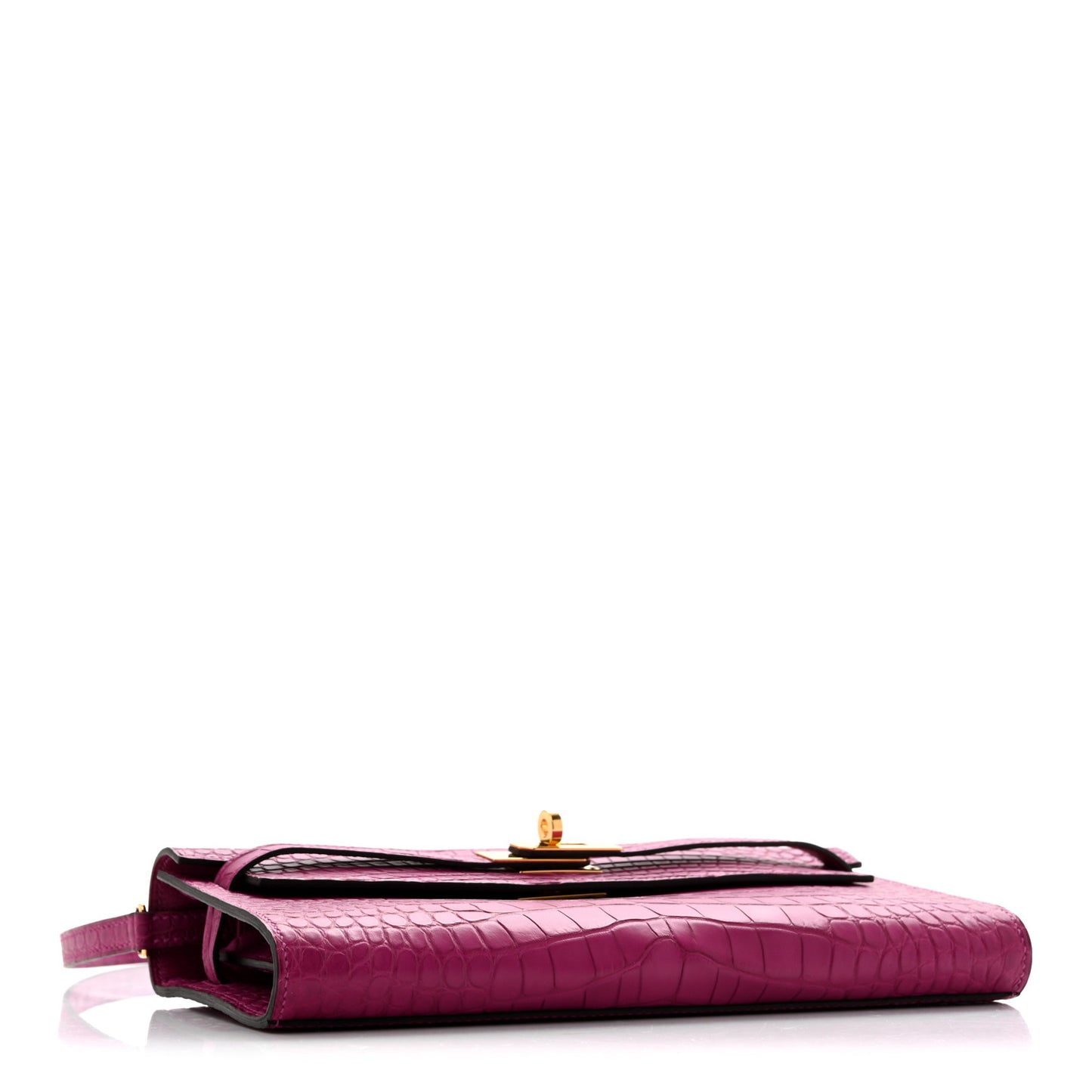Matte Alligator Kelly Wallet To Go Rose Scheherazade