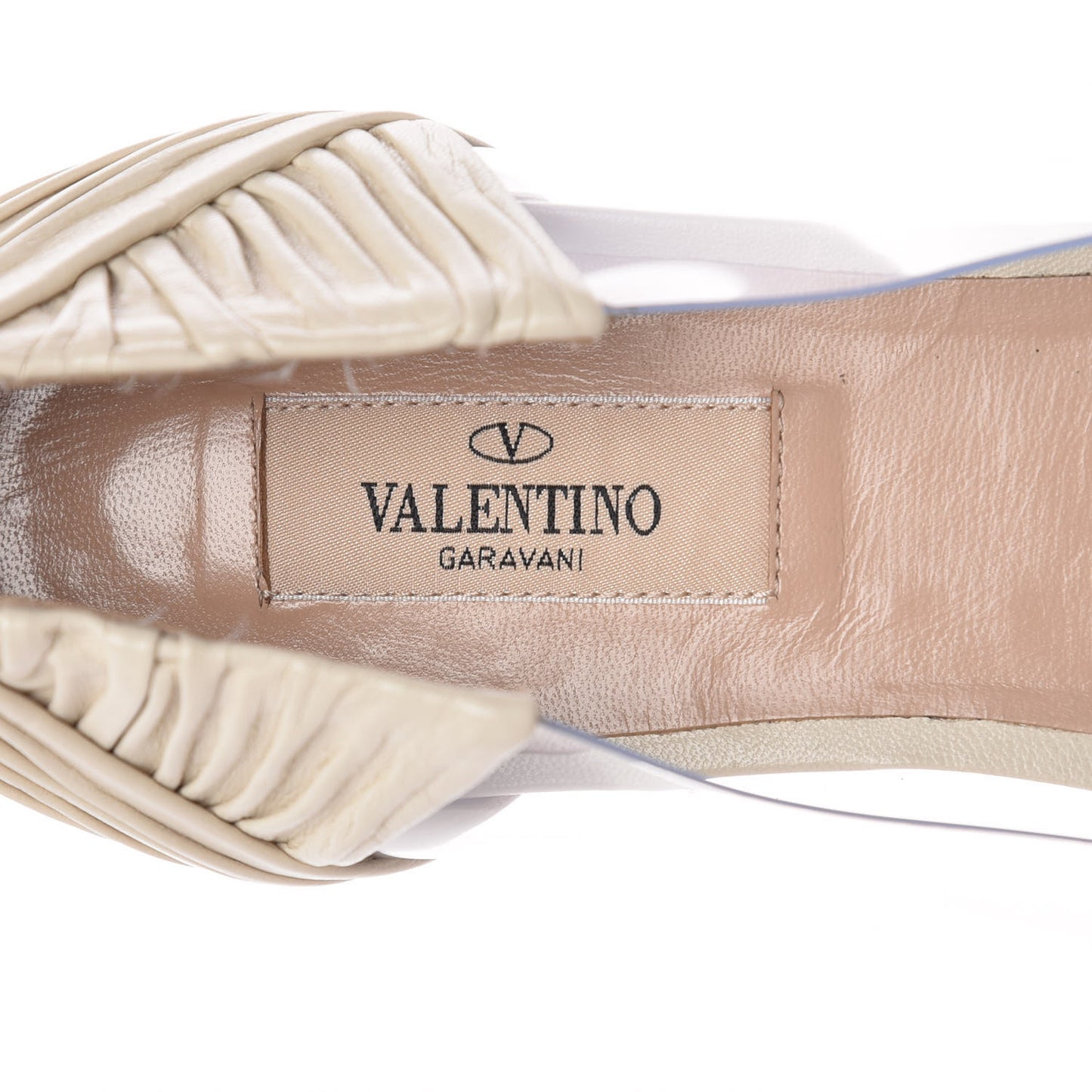 Ruched Lambskin B Drape Ballerina Flats 41 Nude