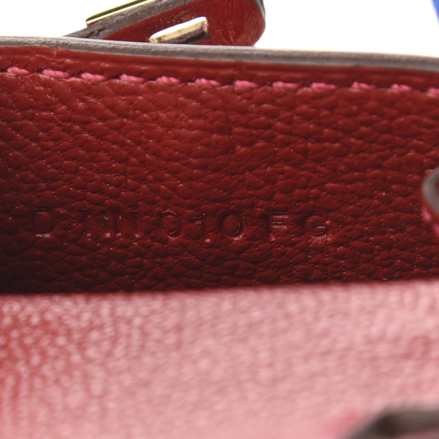 Tadelakt Mini Kelly Twilly Bag Charm Rouge Vif