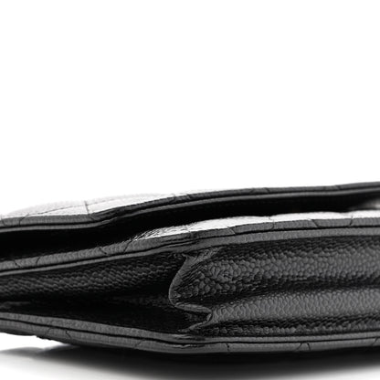 Chanel Caviar Quilted Wallet on Chain WOC Black 10 of 13