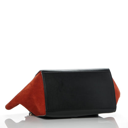 Celine Python Suede Medium Trapeze Blush 4 of 10