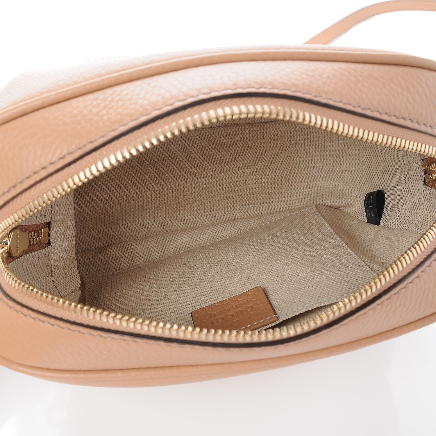 Gucci Pebbled Calfskin Small Soho Disco Bag Rose Beige 5 of 8