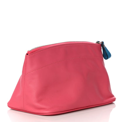 Hermes Lambskin Swift Tohubohu Pouch PM Rose Azalee Bleu Zanzibar 3 of 15