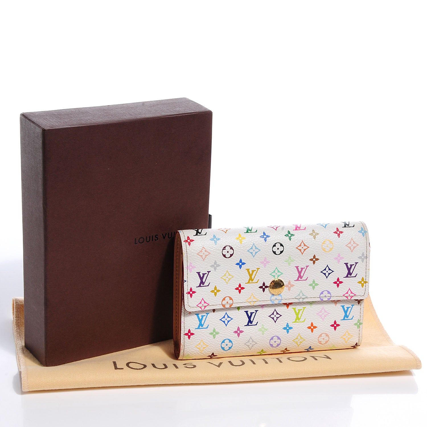 Louis Vuitton Monogram Multicolor Alexandra Wallet White 5 of 8