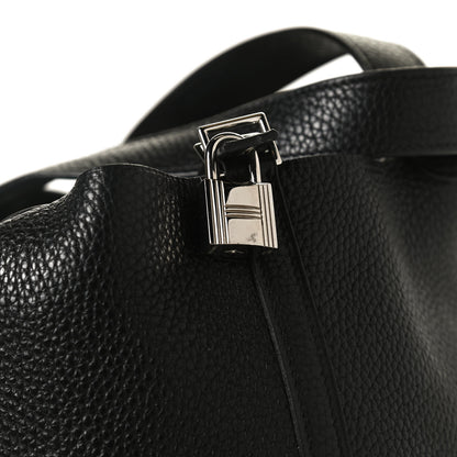 Hermes Taurillon Clemence Picotin Lock 22 MM Black 12 of 14