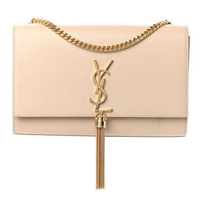 Saint Laurent Smooth Calfskin Medium Classic Monogram Kate Tassel Satchel Nude Powder 1 of 9