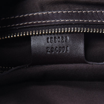 Gucci Monogram Web Jackie O Bouvier Hobo Dark Brown 7 of 12