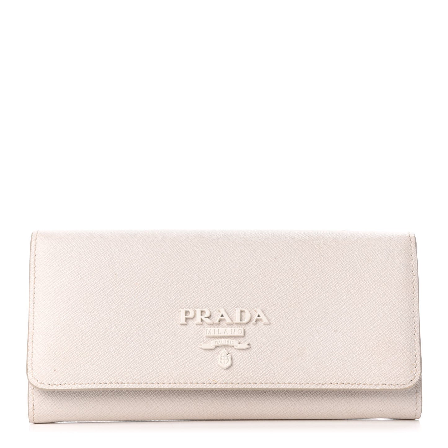 Saffiano Shine Monochrome Continental Wallet Talco