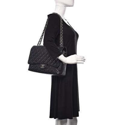 Chanel Caviar Quilted Maxi Double Flap Black 2 of 14