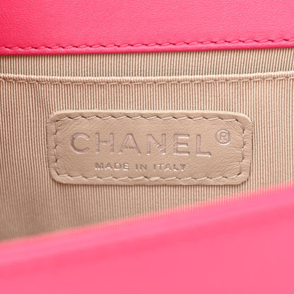 Chanel Lambskin Quilted Small Boy Flap Dark Pink 6 of 10