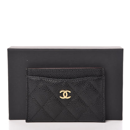 Chanel Caviar Quilted Card Holder Black 9 of 9