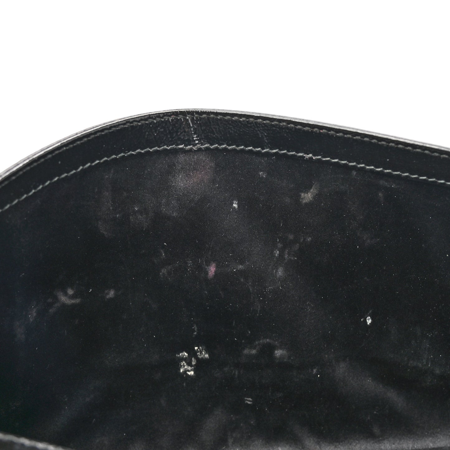 Textured Patent Monogram Large Belle De Jour Clutch Black