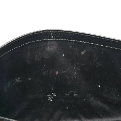 Saint Laurent Textured Patent Monogram Large Belle De Jour Clutch Black 10 of 11