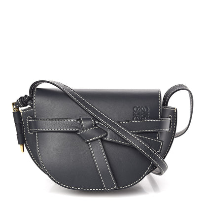 Loewe Grained Calfskin Mini Gate Crossbody Bag Navy 1 of 10
