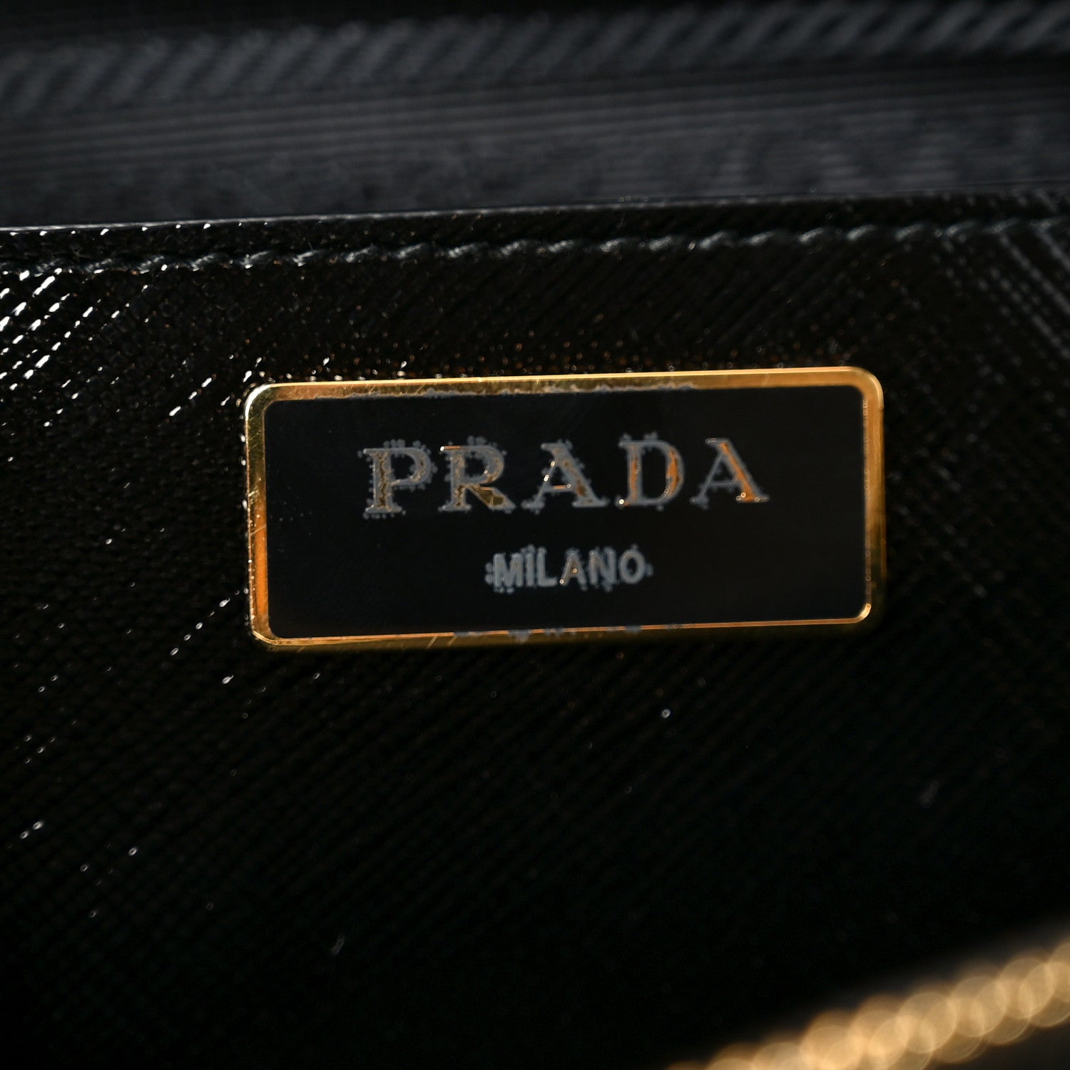 Prada Saffiano Vernice Medium Open Promenade Tote Black 6 of 9