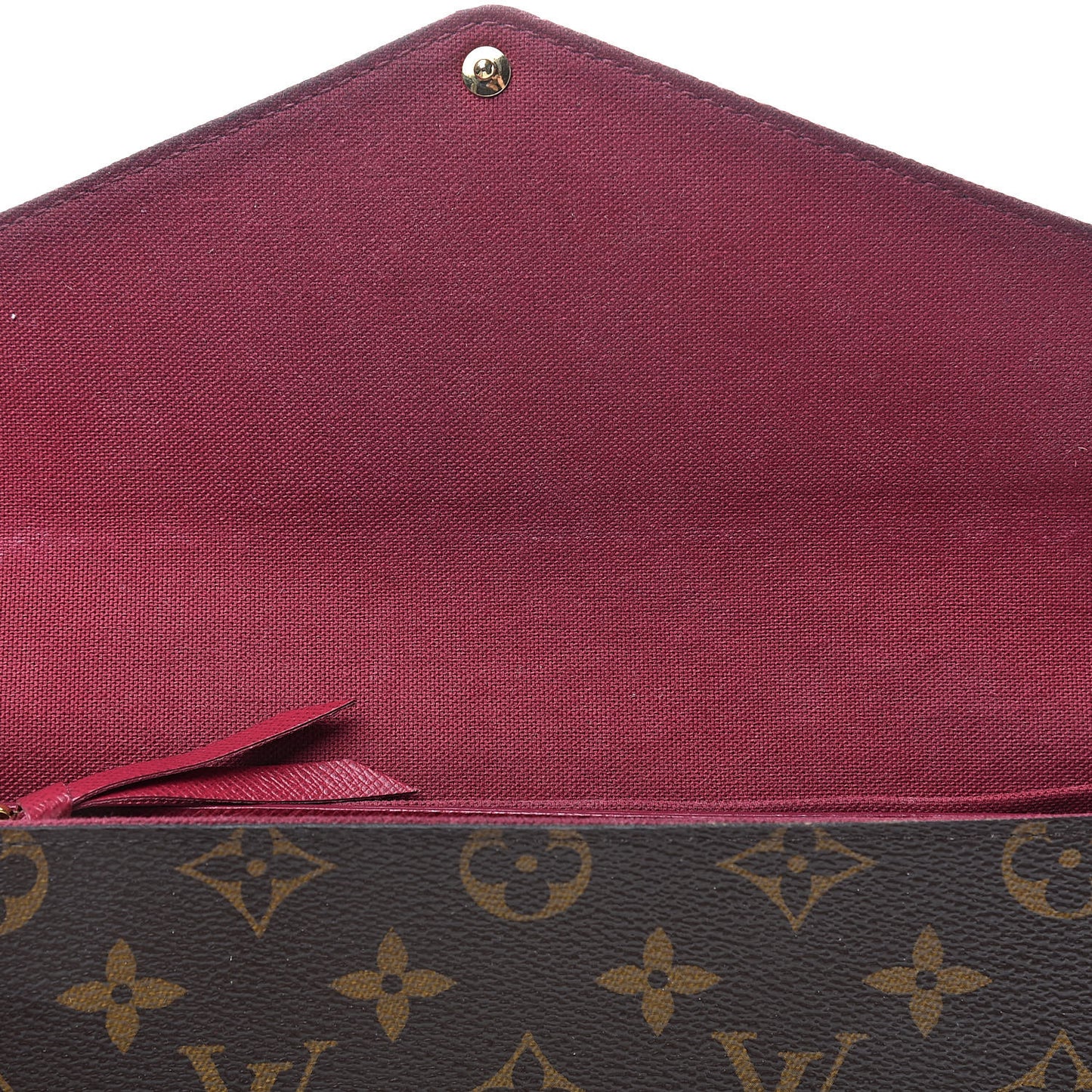 Monogram Pochette Felicie Chain Wallet Fuchsia