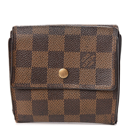 Louis Vuitton Damier Ebene Elise Wallet 1 of 14