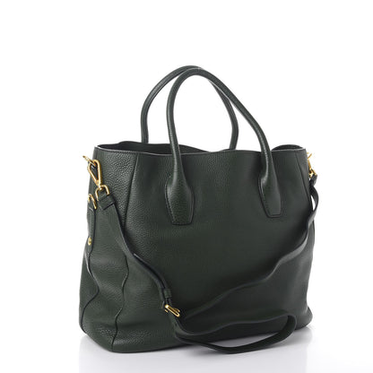 Prada Vitello Daino Tote Foresta 3 of 9