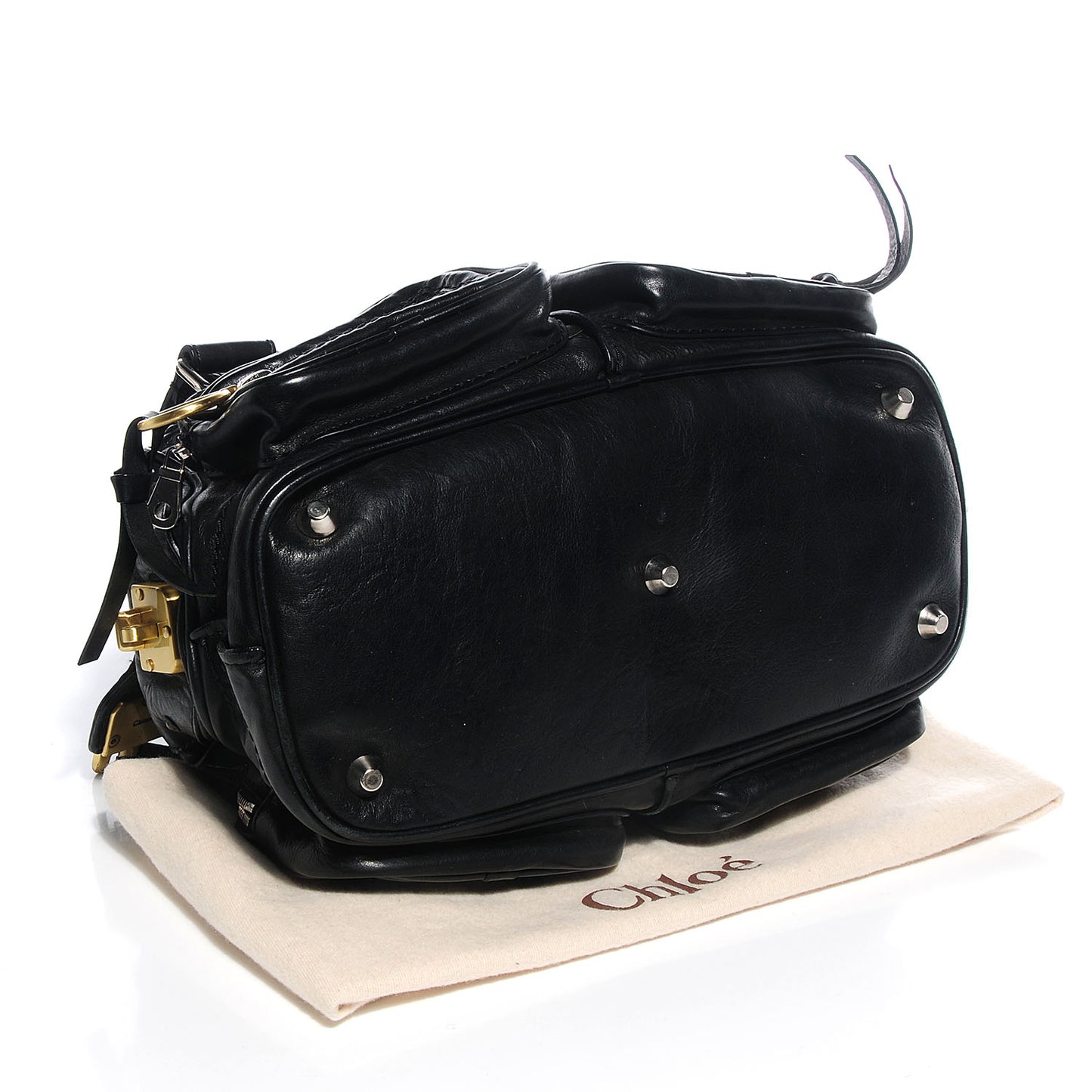 Goatskin Small Betty Shoulder Bag Black
