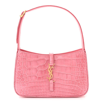 Saint Laurent Alligator LE 5 A 7 Hobo Pink 1 of 10