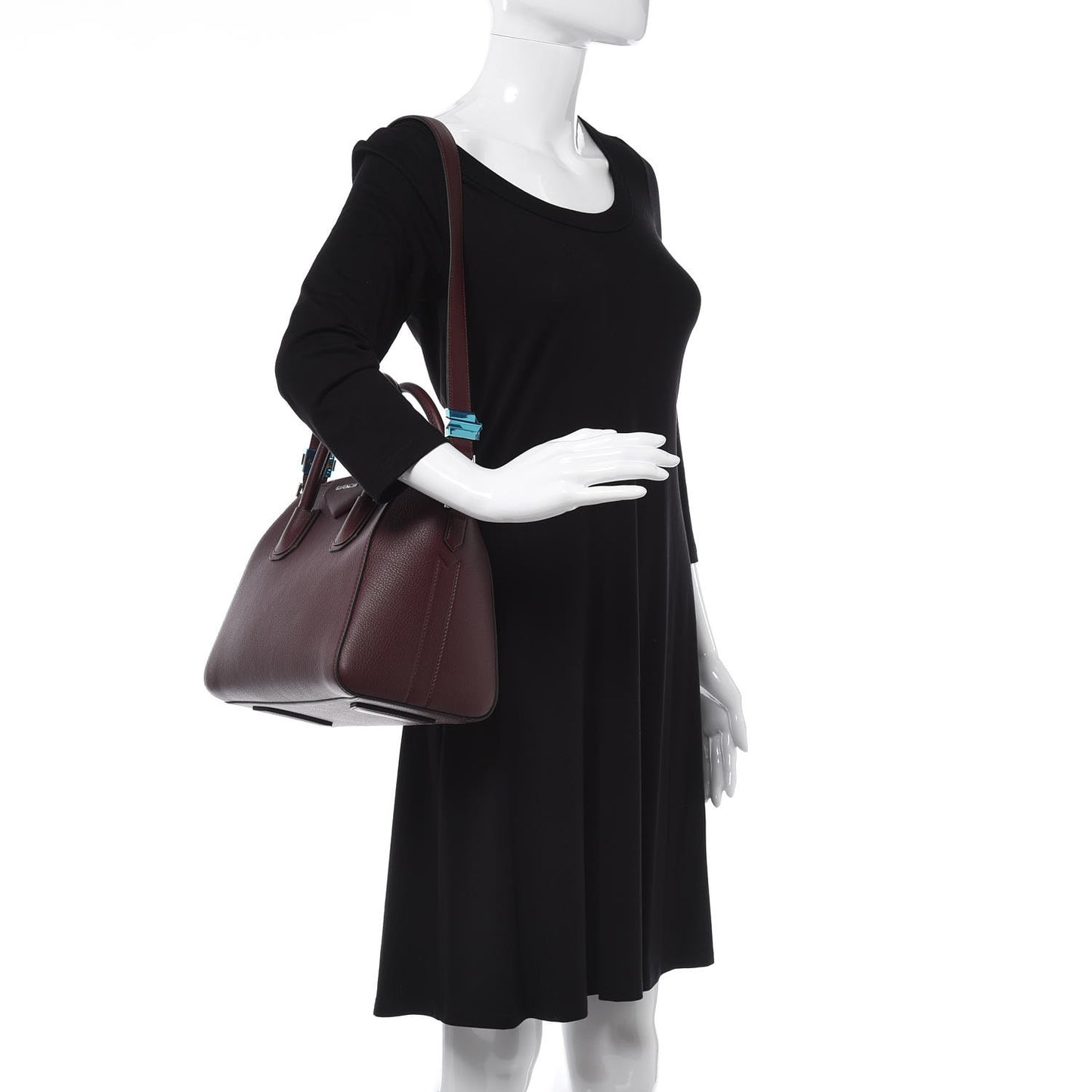 Sugar Goatskin Small Antigona Aubergine