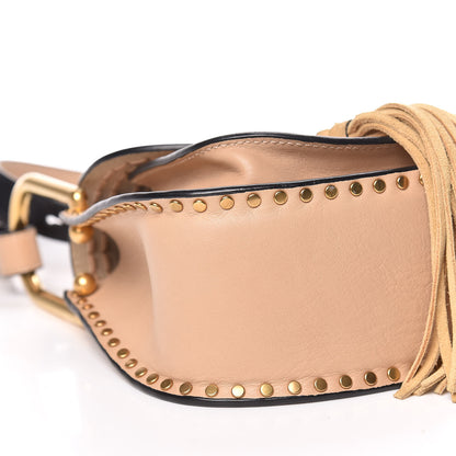 Chloe Calfskin Braided Mini Hudson Shoulder Bag Pearl Beige 5 of 10