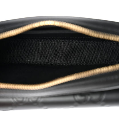 Gucci Calfskin GG Super Mini Debossed Chain Wallet Black 5 of 10