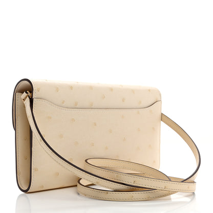 Hermes Ostrich Constance Long Wallet To Go Nata 2 of 9