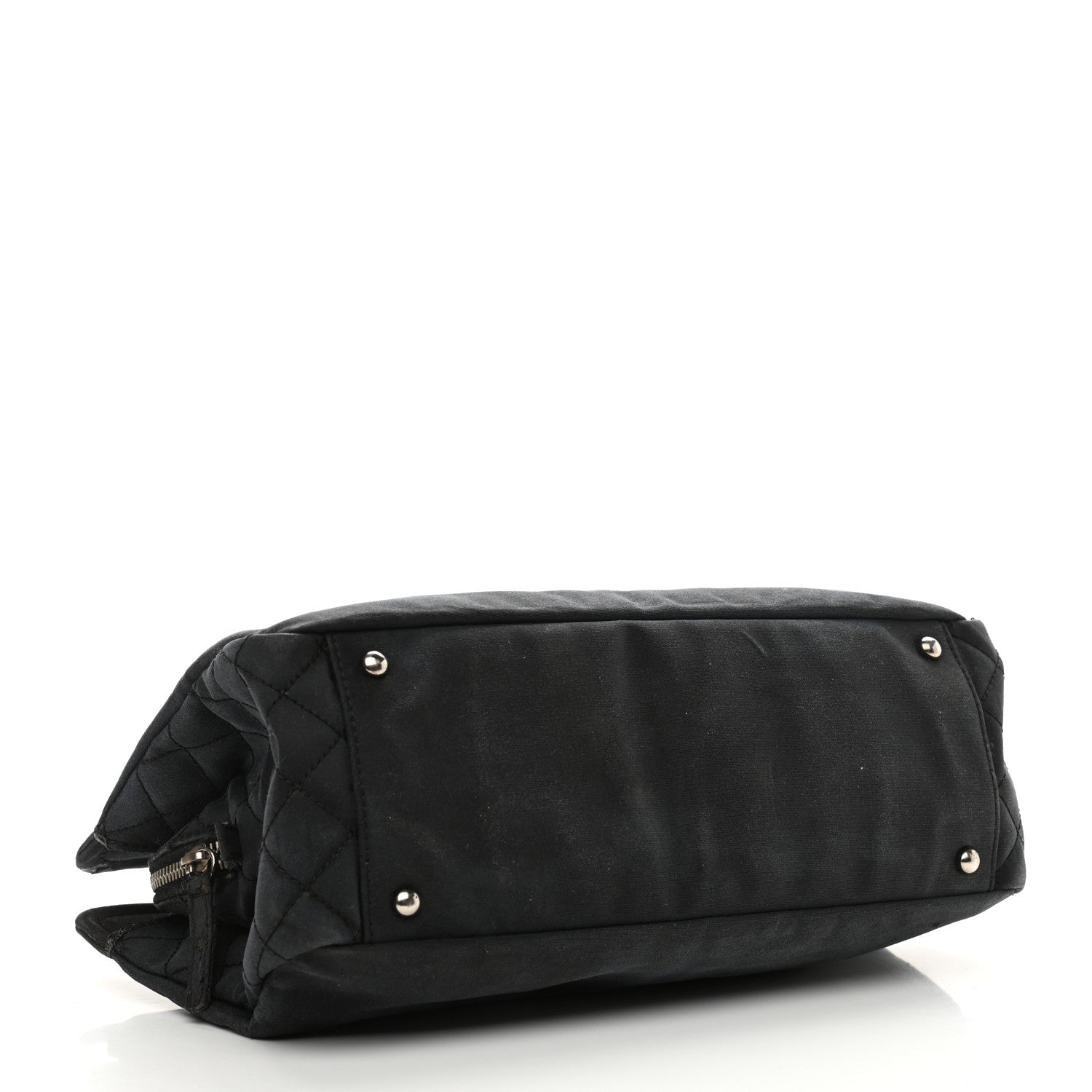 Chanel Canvas Lipstick Ligne Tote Black 4 of 17