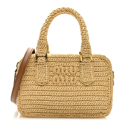 Miu Miu Crochet Calfskin S Narrow Arcadie Natural 1 of 8