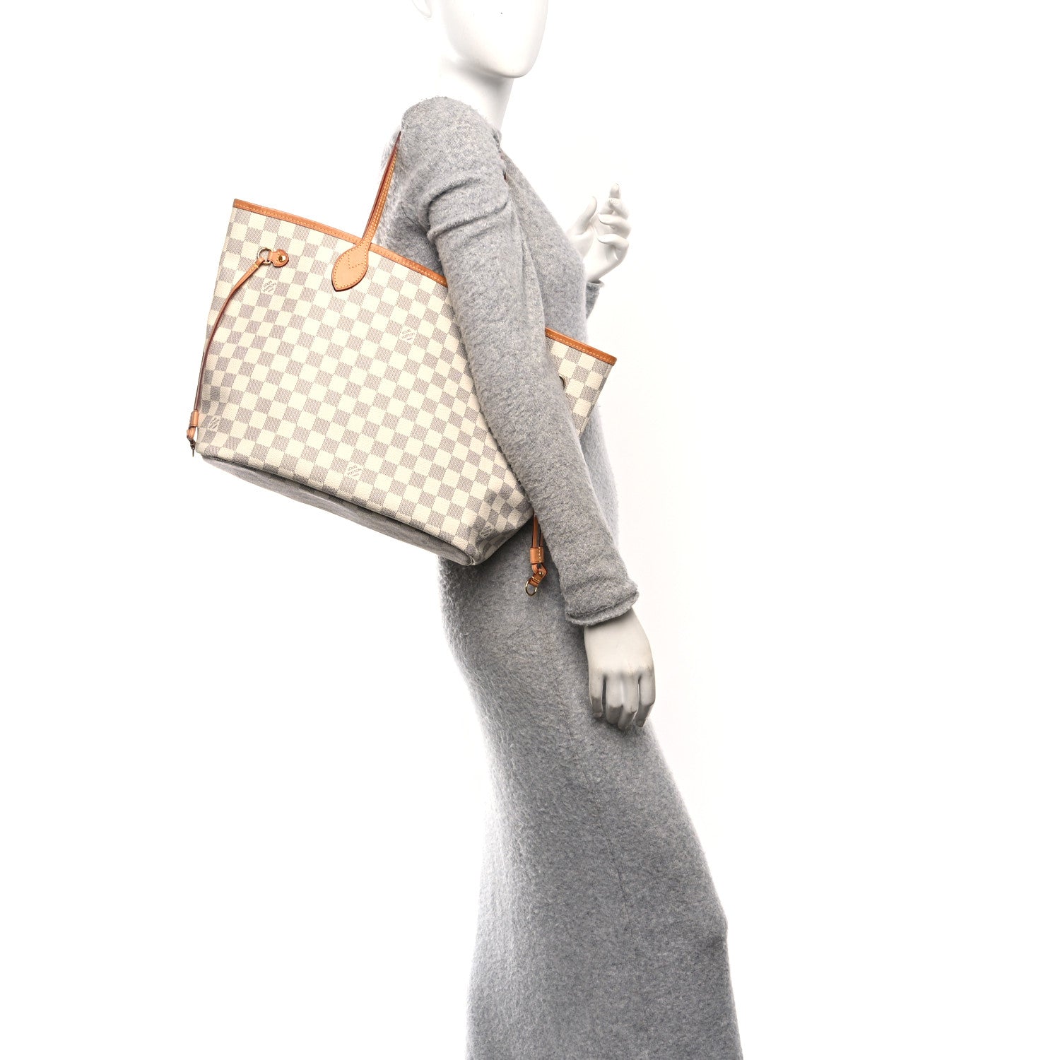 Louis Vuitton Damier Azur Neo Neverfull MM Rose Ballerine 2 of 13