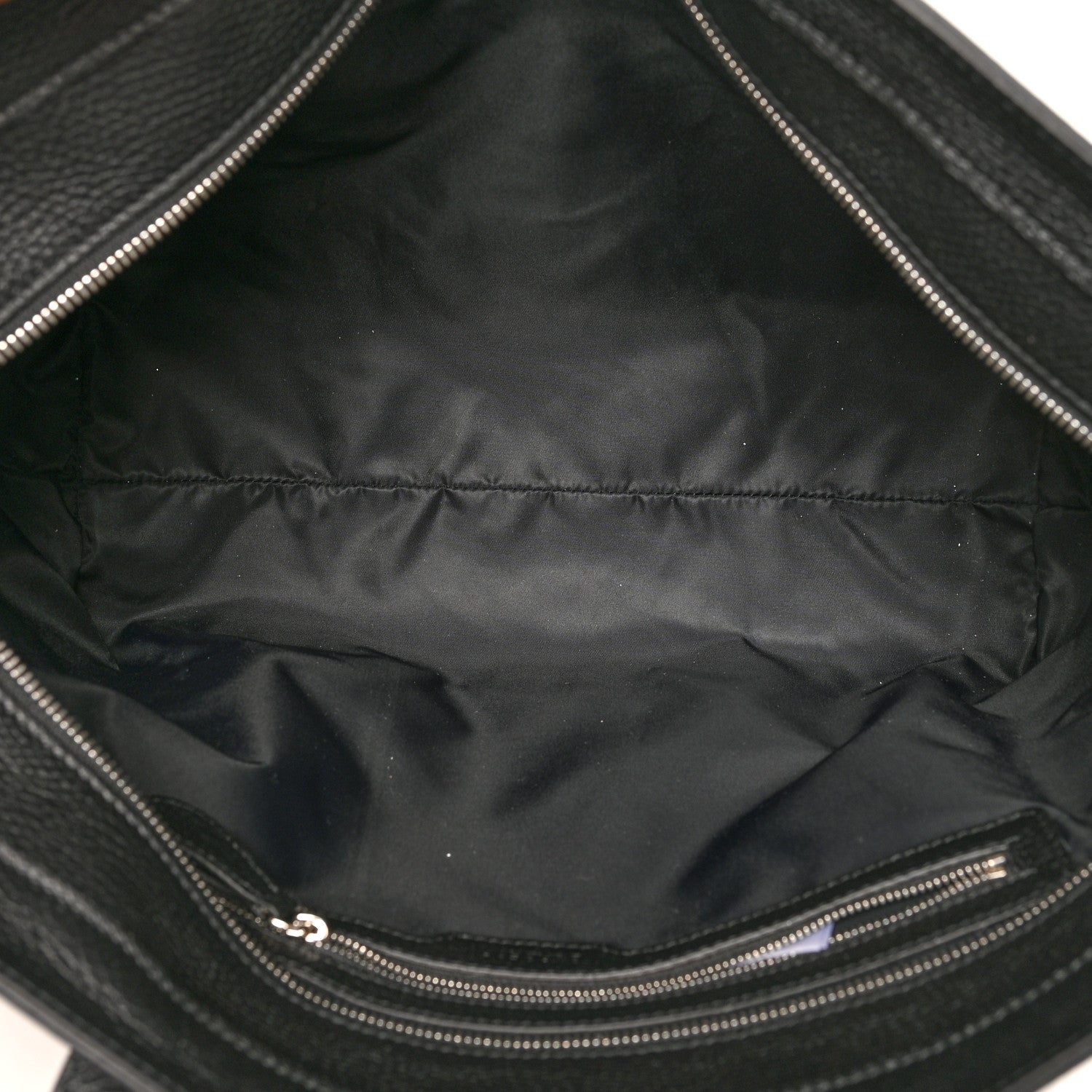 Burberry Calfskin Logo Embossed Medium Ardwell Tote Black 5 of 10