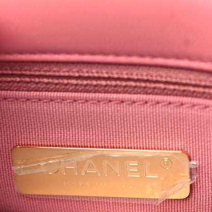 Chanel Lambskin Quilted Medium Chanel 19 Flap Pink 6 of 9