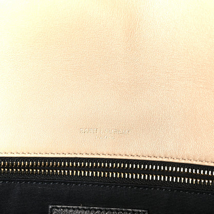 Saint Laurent Lambskin Matelasse Monogram Medium Niki Chain Satchel Dark Beige 7 of 11
