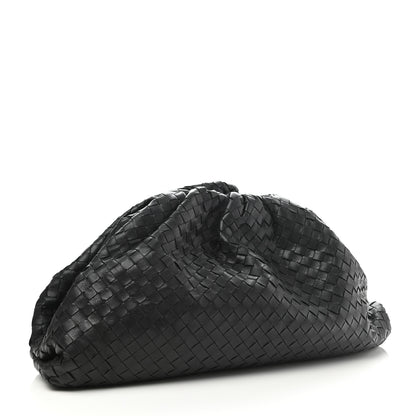 Bottega Veneta Nappa Maxi Intreccio The Pouch Oversized Clutch Black 3 of 11
