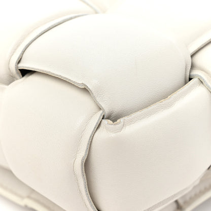 Bottega Veneta Lambskin Maxi Intreccio Padded Chain Cassette Crossbody Bag White 18 of 22