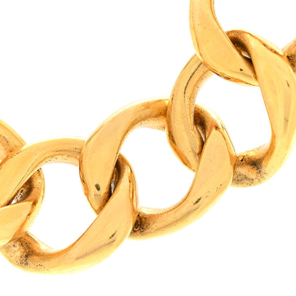 Chanel Metal Chain Link Necklace Gold 4 of 6