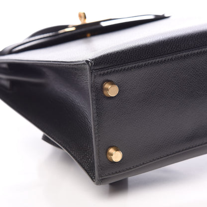 Hermes Courchevel Kelly Sellier Ado Backpack Black 6 of 10