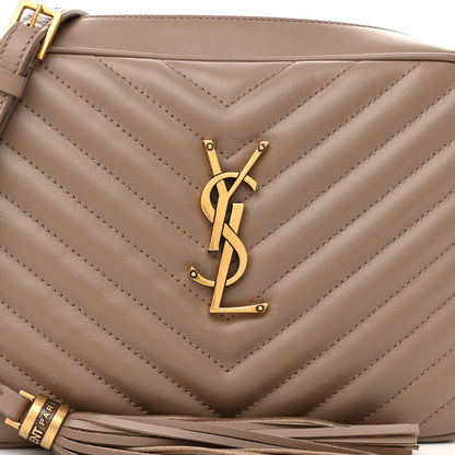 Saint Laurent Calfskin Matelasse Monogram Lou Camera Bag Greyish Brown 7 of 10