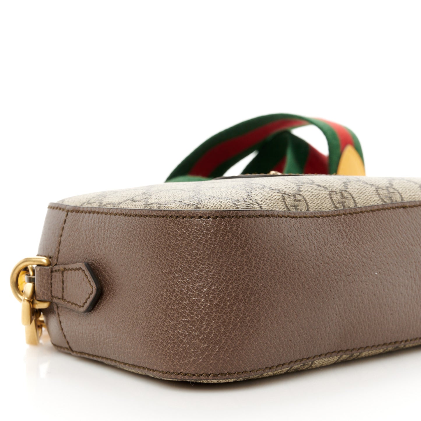 GG Supreme Monogram Web Neo Vintage Shoulder Bag Beige New Acero Crop