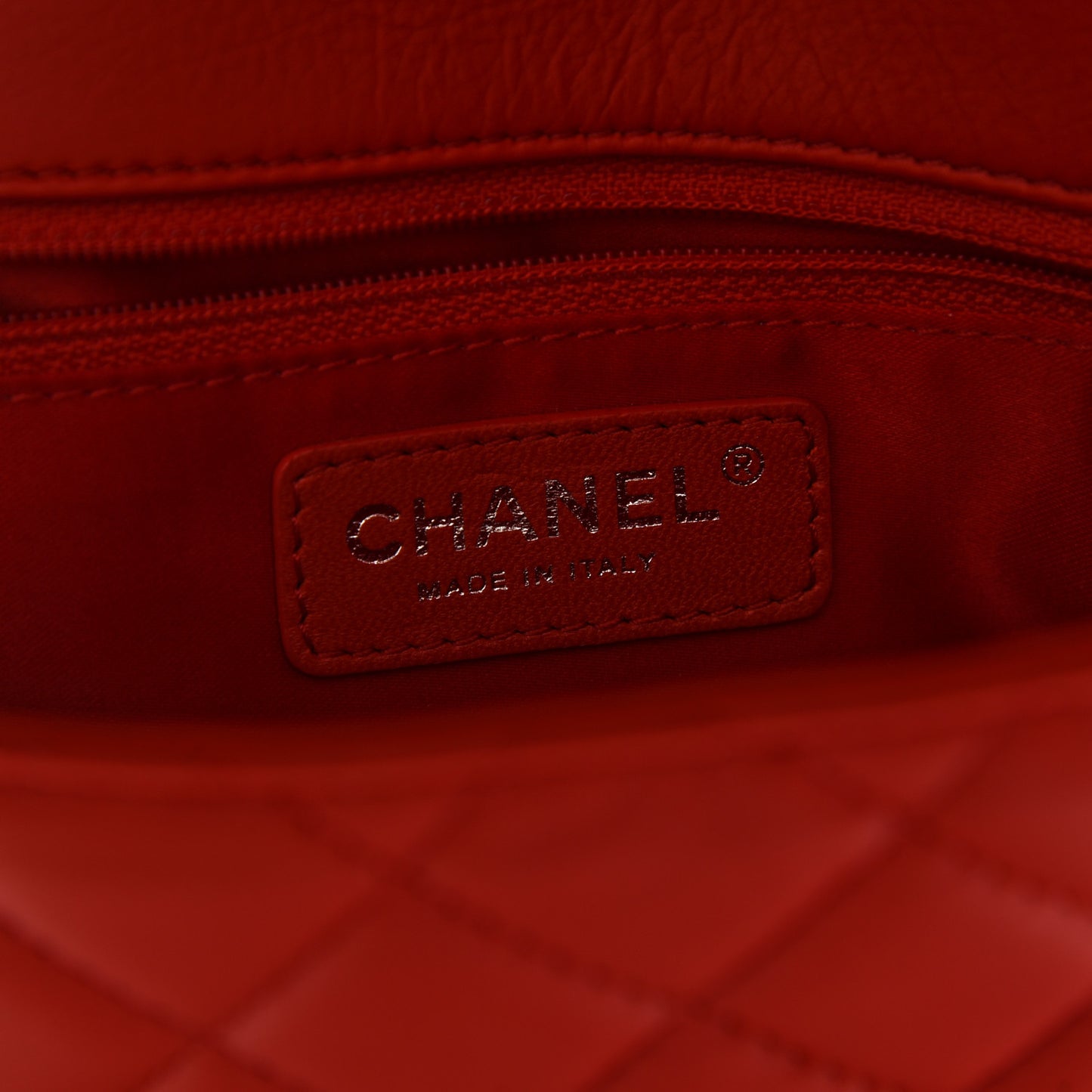 Calfskin Quilted Tender Touch Flap Bag Red