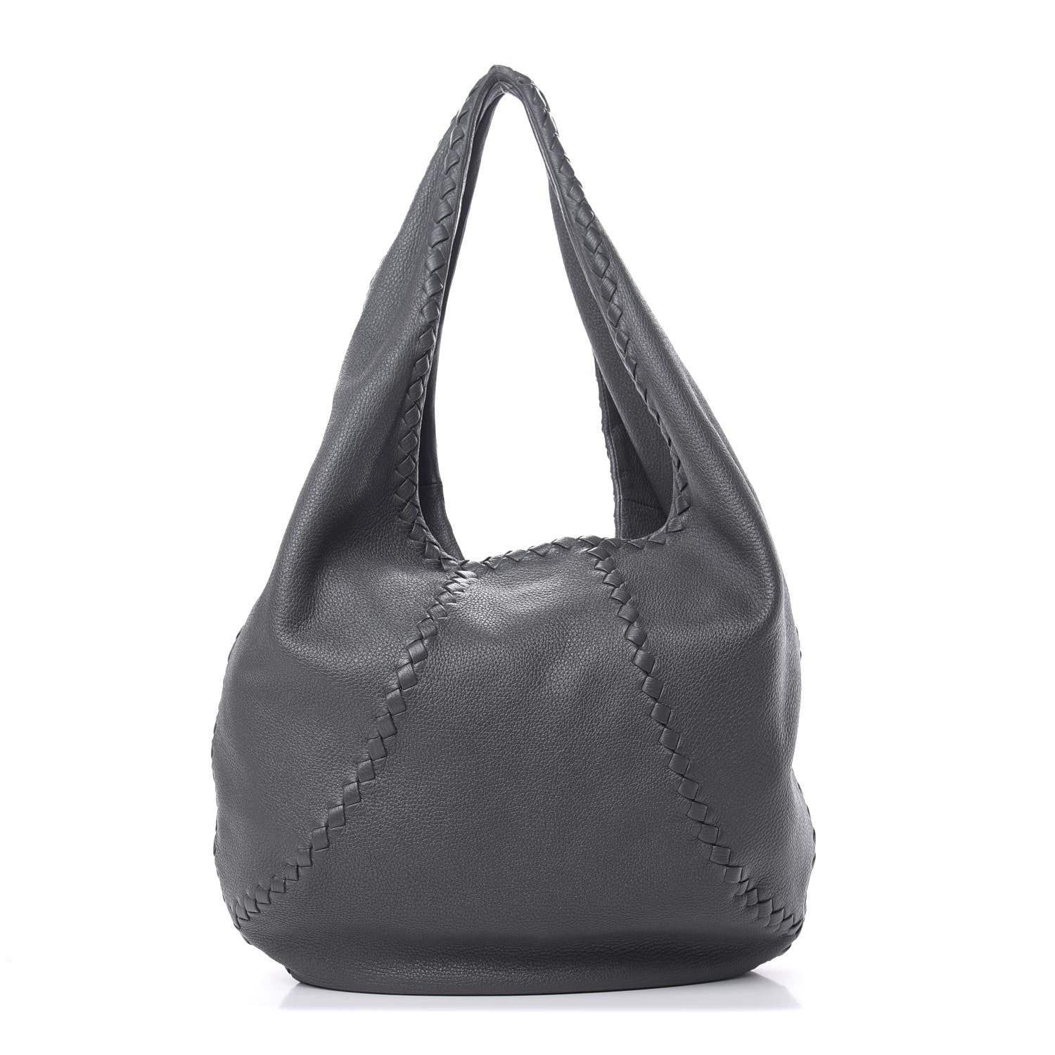 Bottega Veneta Cervo Deerskin Large Hobo Light Grey 1 of 12
