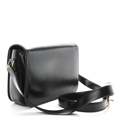 Celine Shiny Calfskin Medium Triomphe Black 3 of 10